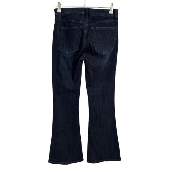 Signature Twenty Four Dark Wash Coastal Flared Bootcut Stretch Denim Jeans 27 - Picture 2 of 10